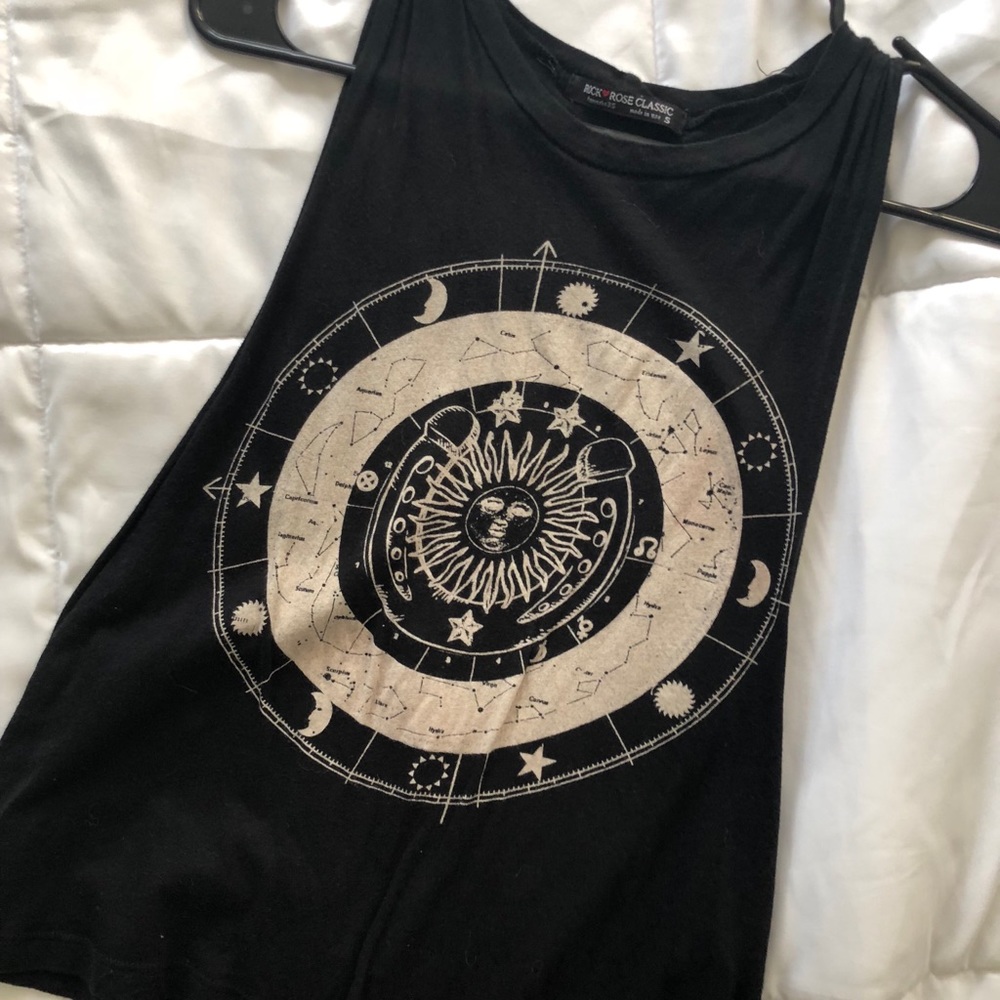 Zodiac Black Muscle Tank